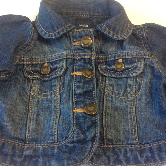 Baby Gap Denim Toddler Girls Jacket 6-12 mos - Picture 6 of 6